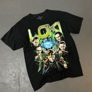Marvel Loki Graphic Tee - Black and Green